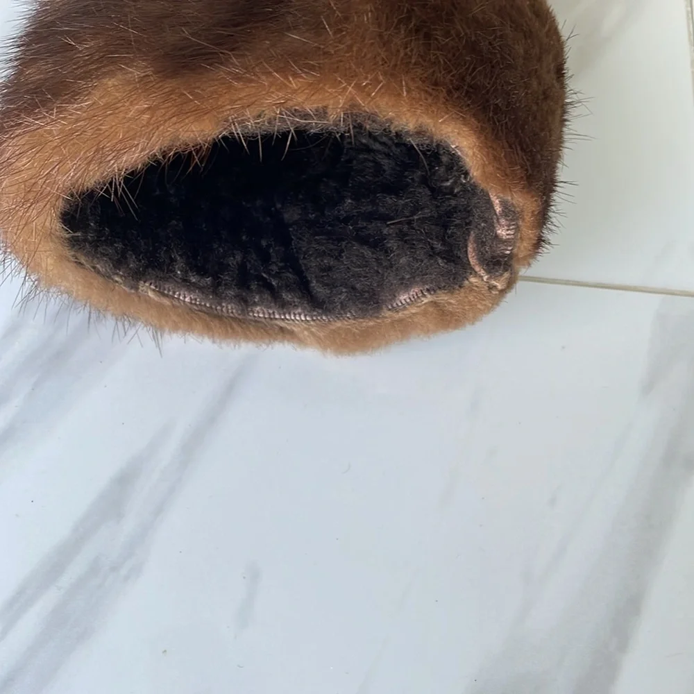 Beautiful extra warm women’s genuine shearling with mink colour and cuff sz XL - Picture 9 of 12